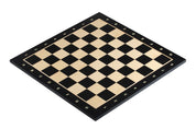 Echiquier en marqueterie de bois de sycomore teinté et naturel  - échiquier classique de Taille 5 avec notation