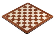 Echiquier en marqueterie de bois de padouk et d'érable - échiquier classique de Taille 4+ sans coordonnées (avec coins arrondis)