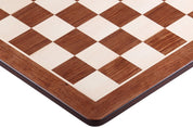 Échiquier en marqueterie de bois de padouk et sycomore  + Pièces d'échecs Timeless Ebonized - Ensemble de taille 5
