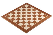 Echiquier en marqueterie de bois d'Acajou et Sycomore - échiquier classique de Taille 4 sans notation alphanumérique