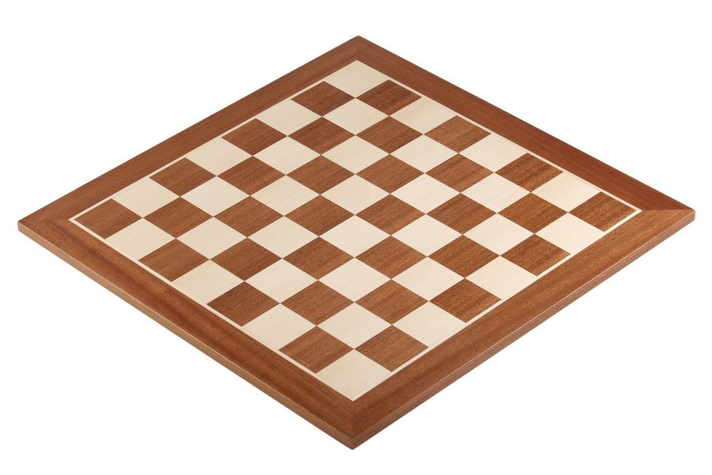Échiquier en marqueterie de bois d'acajou et sycomore  + Pièces d'échecs Timeless Ebonized - Ensemble de taille 6 - Échiquier en marqueterie de bois d'acajou et sycomore  + Pièces d'échecs Timeless Ebonized - Ensemble de taille 6