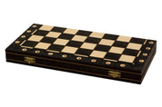 Jeu d'échecs CONSUL Black en bois de charme, de grande taille (48 x 48cm) - Ensemble Complet Noir