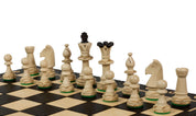 Jeu d'échecs CONSUL Black en bois de charme, de grande taille (48 x 48cm) - Ensemble Complet Noir