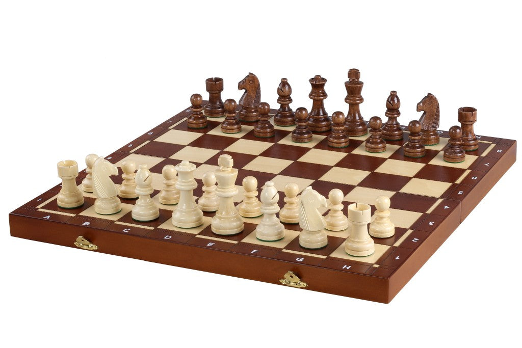 Jeu d'Echecs  de Tornoi + Dames + Backgammon en bois de charme, de taille 4 (40,5 x 40,5cm) - Ensemble comprenant trois jeux pour deux joueurs - Jeu d'Echecs  de Tornoi + Dames + Backgammon en bois de charme, de taille 4 (40,5 x 40,5cm) - Ensemble comprenant trois jeux pour deux joueurs