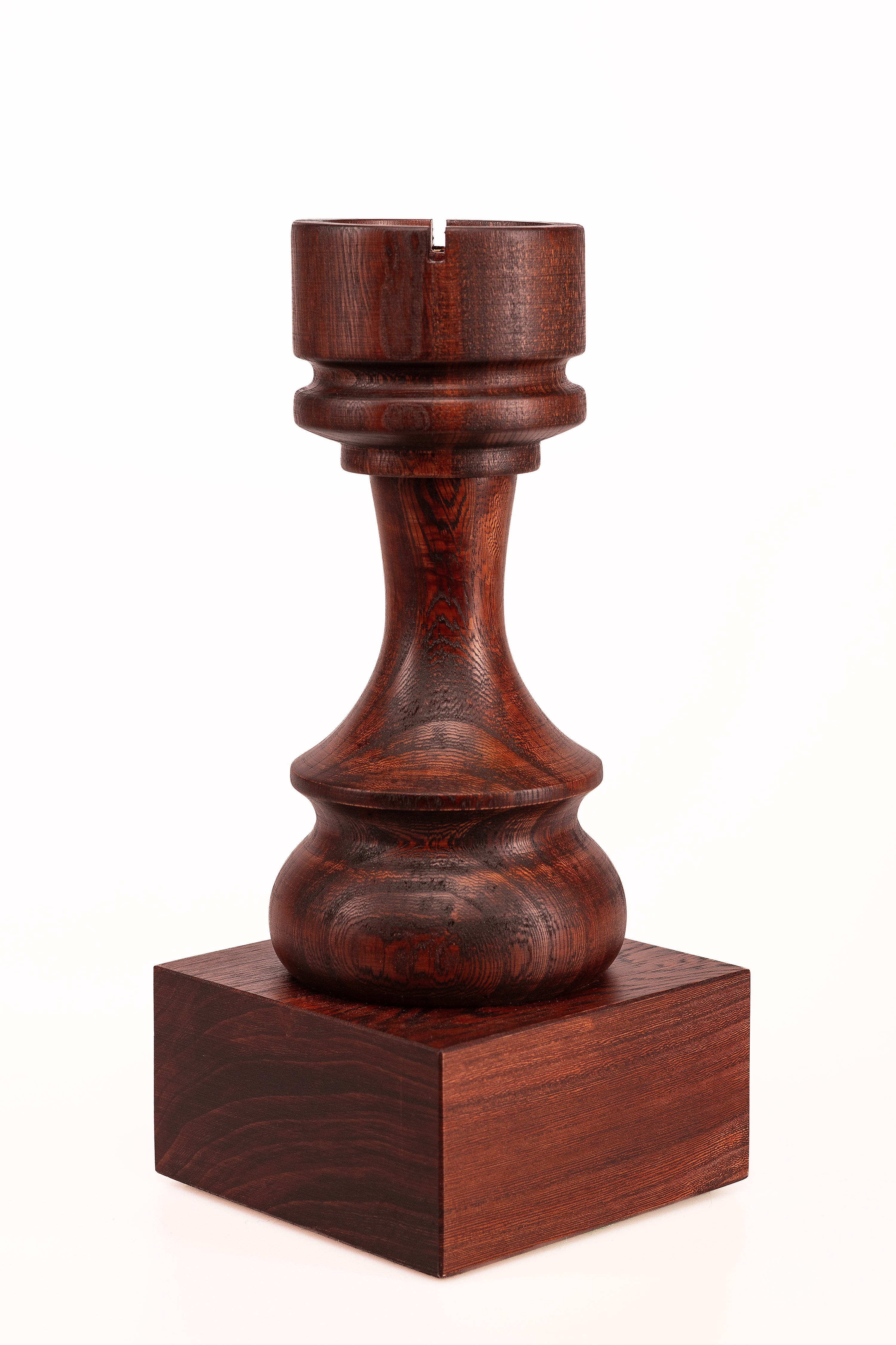 Trophée d'échecs - Tour noire en bois 27cm - Trophée d'échecs - Tour noire en bois 27cm