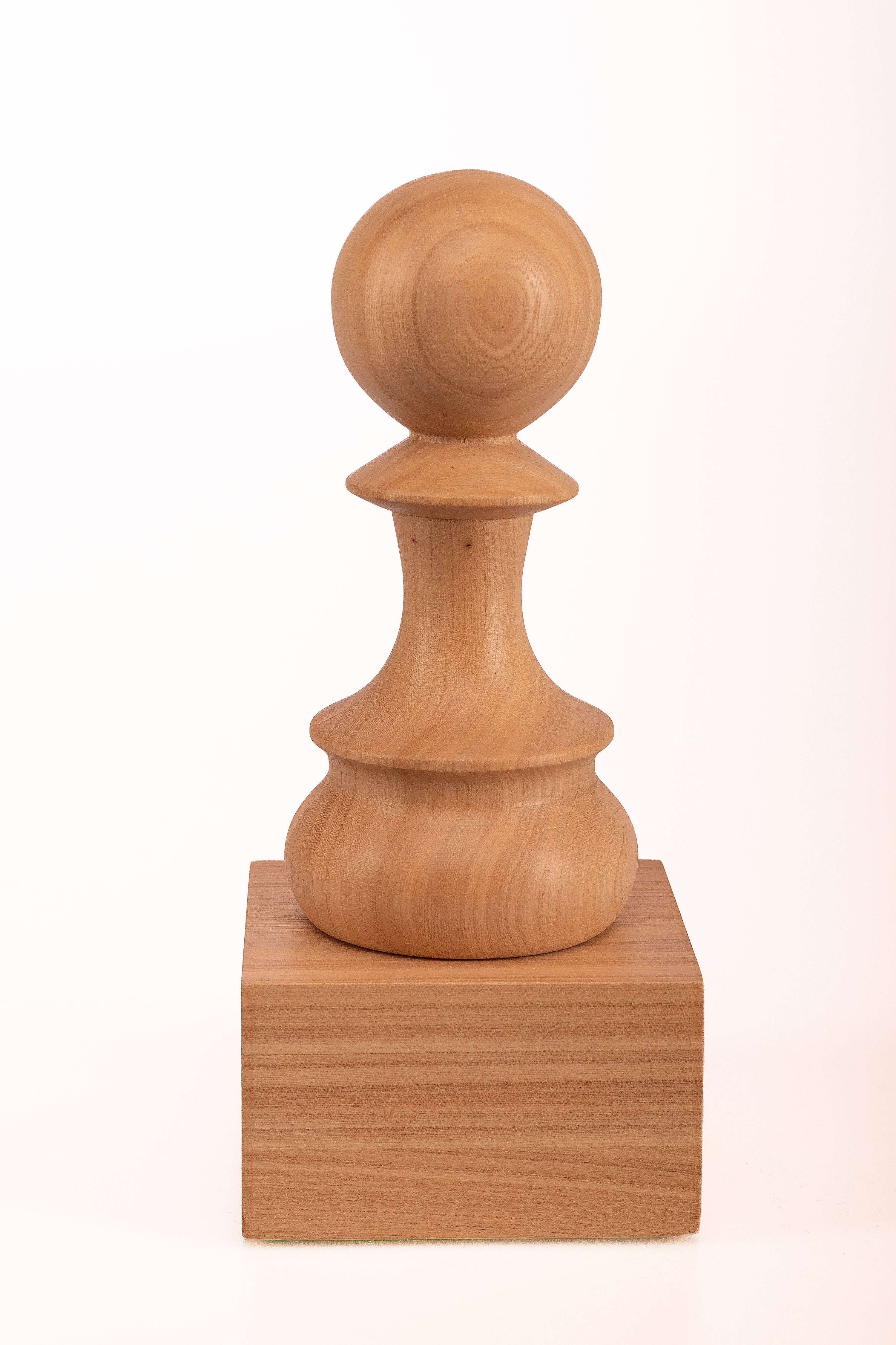 Trophée d'échecs - Pion blanc en bois 25cm - Trophée d'échecs - Pion blanc en bois 25cm