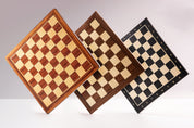 Echiquier en marqueterie de bois d'Acajou et Sycomore - échiquier classique de Taille 5 avec les bords clairs