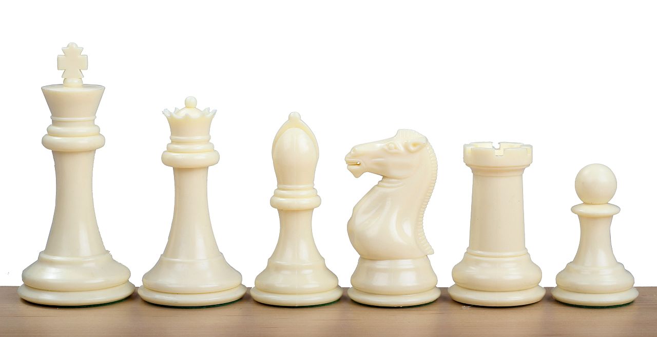 Pièces d'échecs plastique plombées et feutrées Exclusive Staunton de taille 7 - Pièces d'échecs plastique plombées et feutrées Exclusive Staunton de taille 7