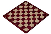 Échiquier roulable vinyle antidérapant, imitation bois - échiquier de tournoi de taille 6 MAHOGANY
