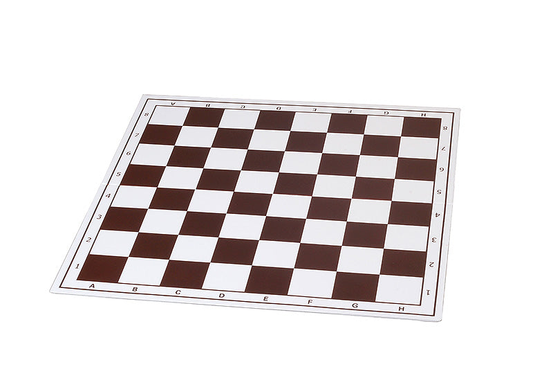 Échiquier plastique pliant en 2, marron et blanc - échiquier de tournoi de taille 4+ - Échiquier plastique pliant en 2, marron et blanc - échiquier de tournoi de taille 4+