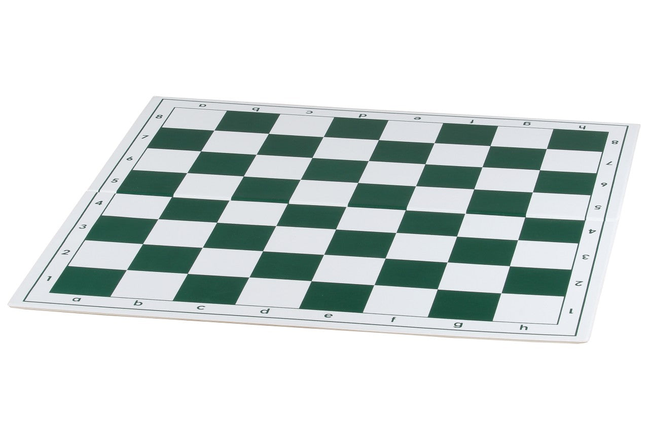 Échiquier plastique pliant en 2, vert et blanc - échiquier de tournoi de taille 6 - Échiquier plastique pliant en 2, vert et blanc - échiquier de tournoi de taille 6