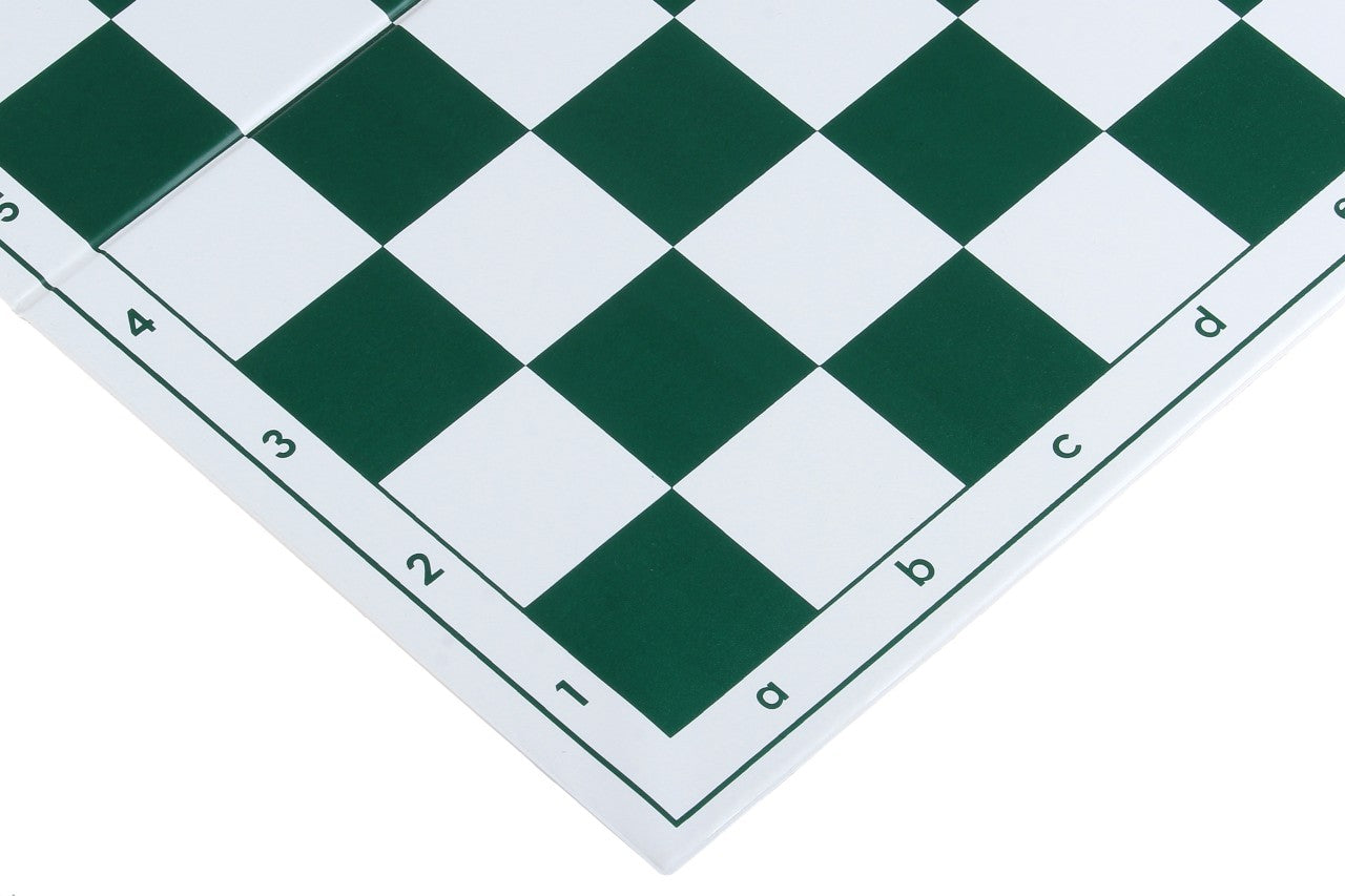 Échiquier plastique pliant en 2, vert et blanc - échiquier de tournoi de taille 6 - Échiquier plastique pliant en 2, vert et blanc - échiquier de tournoi de taille 6