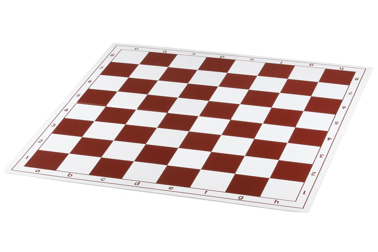 Échiquier plastique pliant en 2, rouge et blanc - échiquier de tournoi de taille 4+ - Échiquier plastique pliant en 2, rouge et blanc - échiquier de tournoi de taille 4+