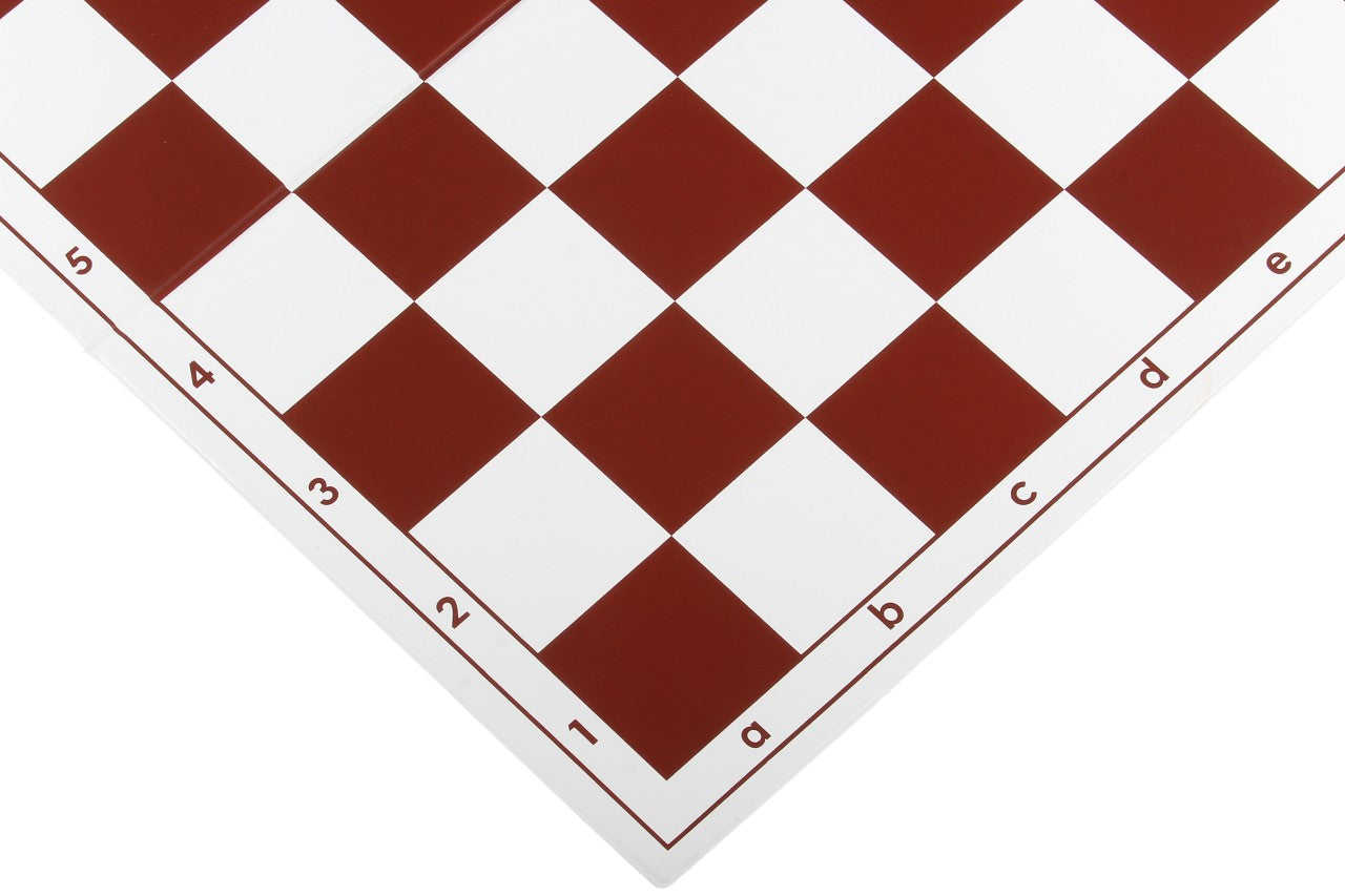 Échiquier plastique pliant en 2, rouge et blanc - échiquier de tournoi de taille 4+ - Échiquier plastique pliant en 2, rouge et blanc - échiquier de tournoi de taille 4+