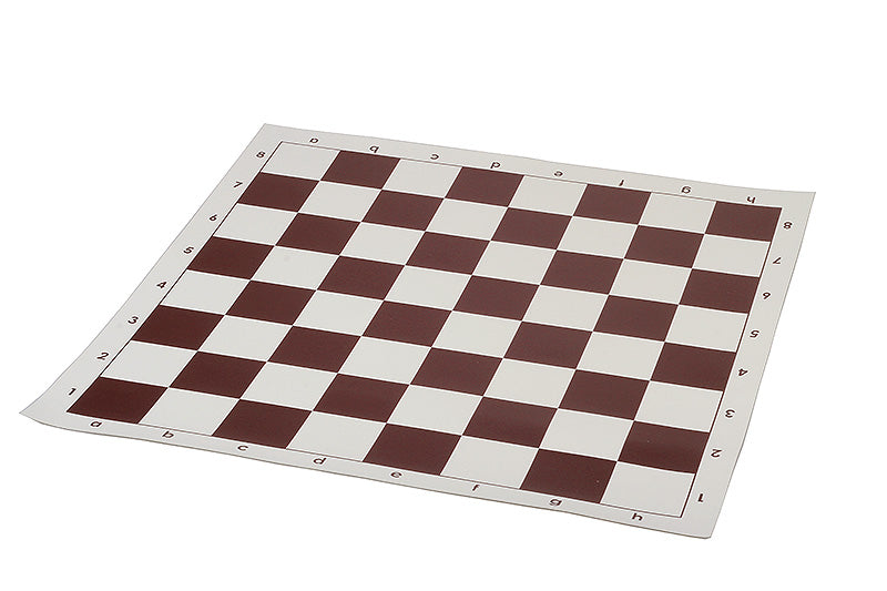 Échiquier roulable vinyle Marron - échiquier de tournoi aux cases de 60x60mm - Échiquier roulable vinyle Marron - échiquier de tournoi aux cases de 60x60mm