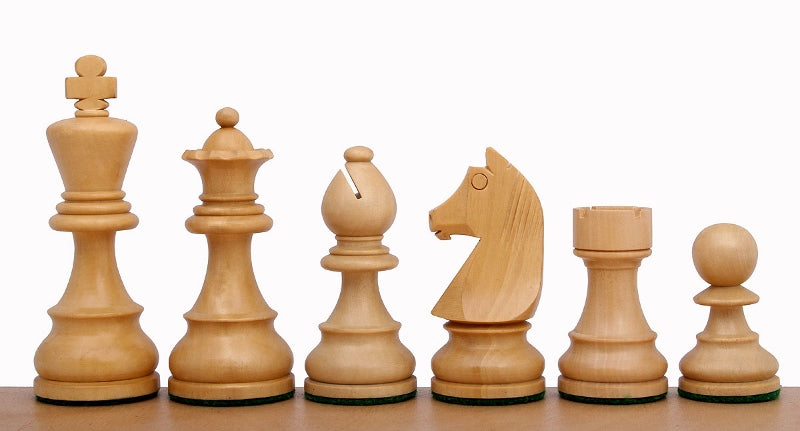 Jeu d'échecs de tournoi avec les pièces German Knight (Timeless) en bois d'acacia et buis de taille 5 (48x48cm) - L'ensemble complet - Jeu d'échecs de tournoi avec les pièces German Knight (Timeless) en bois d'acacia et buis de taille 5 (48x48cm) - L'ensemble complet