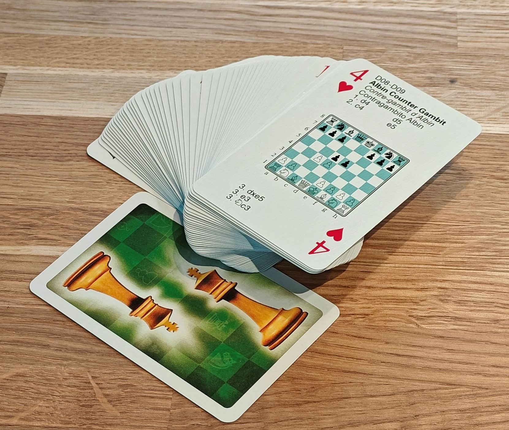 Cartes à jouer - Cartes Ouvertures d'Echecs - Cartes à jouer - Cartes Ouvertures d'Echecs
