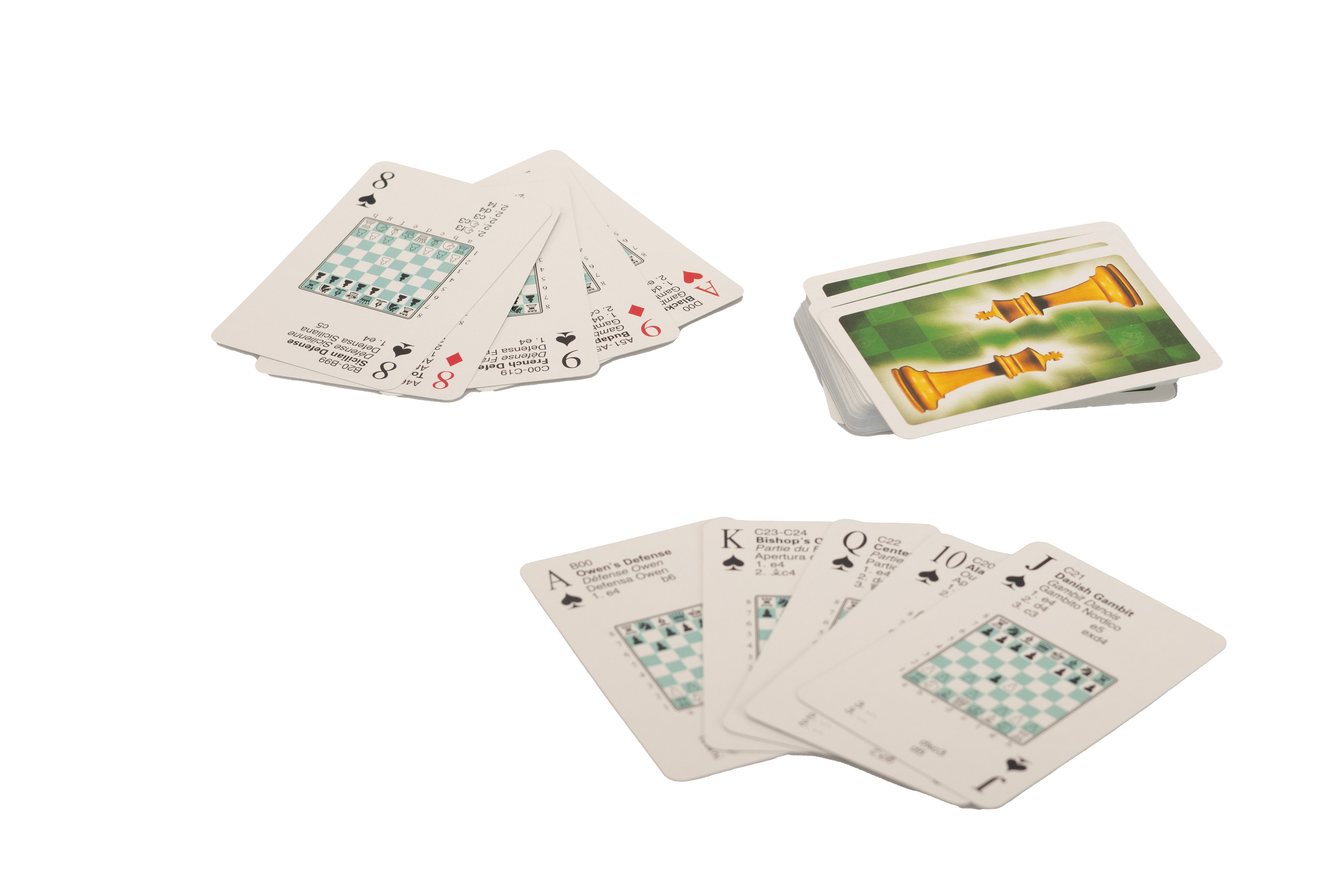 Cartes à jouer - Cartes Ouvertures d'Echecs - Cartes à jouer - Cartes Ouvertures d'Echecs