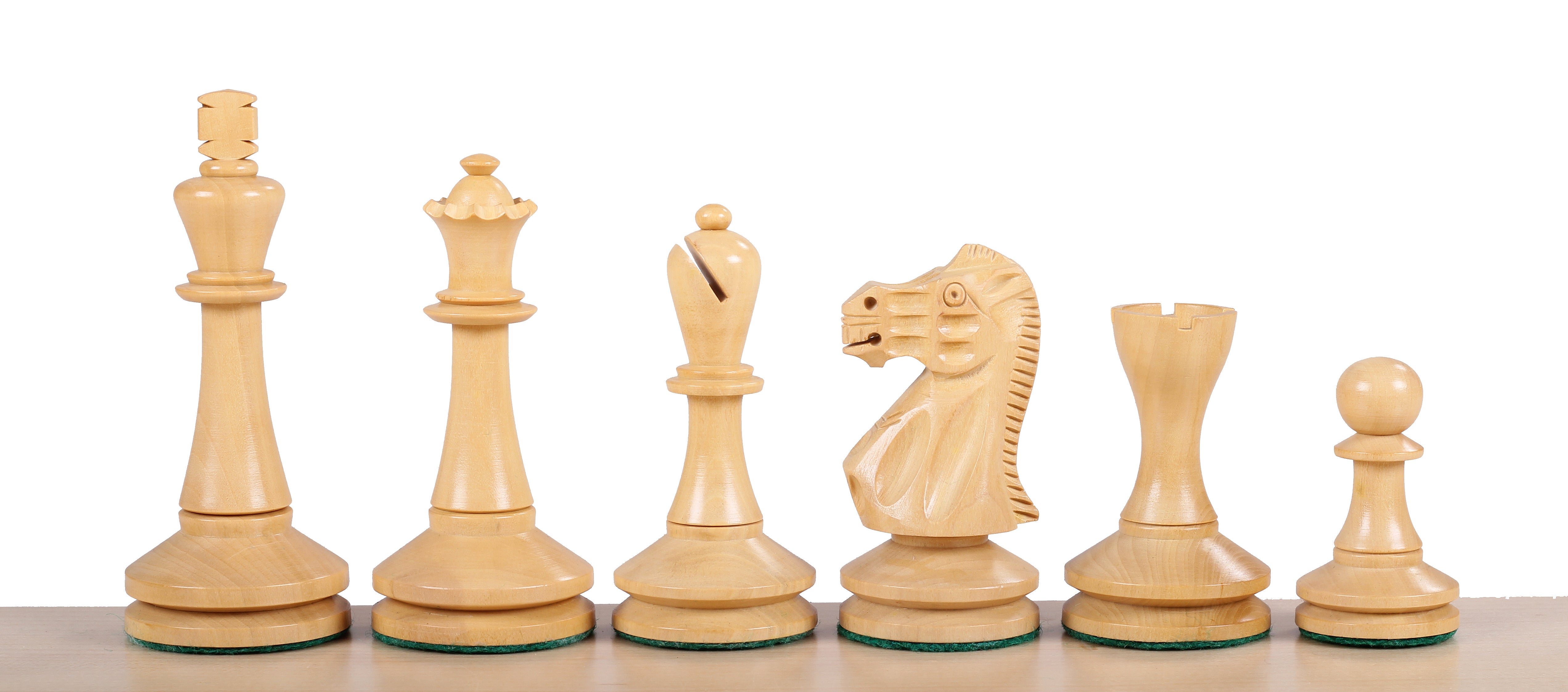 Pièces d'échecs Blackmore en bois d'acacia et de buis - Taille 4,00'' - Pièces d'échecs Blackmore en bois d'acacia et de buis - Taille 4,00''