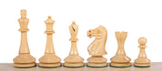 Pièces d'échecs Blackmore en bois d'acacia et de buis - Taille 4,00''
