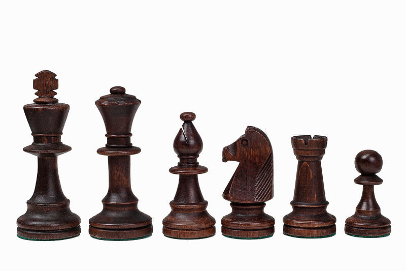 Les pièces d'échecs en bois STAUNTON de taille 5 dans un poly-sac - Les pièces d'échecs en bois STAUNTON de taille 5 dans un poly-sac