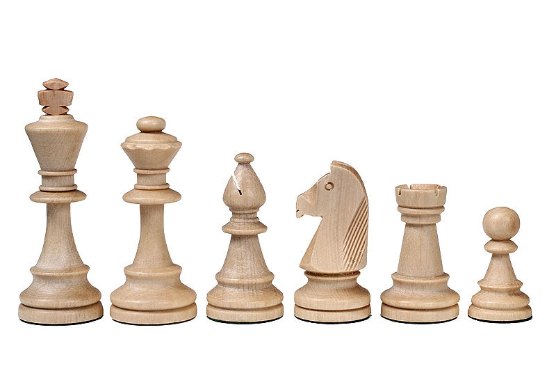 Les pièces d'échecs en bois STAUNTON de taille 6 dans un poly-sac - Les pièces d'échecs en bois STAUNTON de taille 6 dans un poly-sac