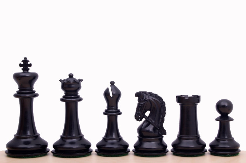 Pièces d'échecs Sultan en bois de buis teinté et naturel - Taille 3,75'' - Pièces d'échecs Sultan en bois de buis teinté et naturel - Taille 3,75''