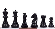 Pièces d'échecs en plastique Staunton, blanches et noires de taille 3 (roi 65mm)