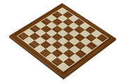 Echiquier en marqueterie de bois d'acajou et sycomore - échiquier de taille 36x36cm sans coordonnées