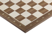 Echiquier en marqueterie de bois de noyer et sycomore - échiquier classique de Taille 5