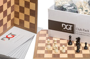 PACK CLUB DGT -  l'ensemble destiné aux clubs et écoles d'échecs qui comprend 10 x set : pieces d'échecs + échiquiers de taiile 6