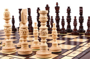 Jeu d'Echecs GALANT  en bois bois de charme, de grande taille (57 x 57cm) - Ensemble Complet