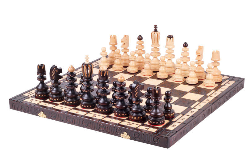 Jeu d'Echecs ROMAIN en bois de hêtre, de grande taille (55 x 55cm) - Ensemble Complet - Jeu d'Echecs ROMAIN en bois de hêtre, de grande taille (55 x 55cm) - Ensemble Complet