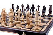Jeu d'échecs sculpté de grande taille ROYAL LUX  (65 x 65 cm)