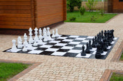 Pièces d'échecs Géantes en plastique pour Jardin et Exterieur (hauteur du roi 74 cm)