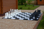 Pièces d'échecs Géantes en plastique pour Jardin et Exterieur (hauteur du roi 90 cm)