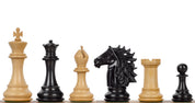 Pièces d'échecs Baggio Ebony en bois d'ébène et de buis - Taille 4,00''