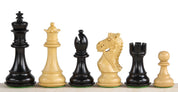 Pièces d'échecs King's Bridal en bois de buis foncé et naturel - Taille 3,75''