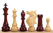 Pièces d'échecs NAPOLEON Redwood en bois de padouk et de buis - Taille 6,00''