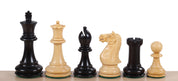 Pièces d'échecs Oxford en bois de buis teinté et naturel - Taille 3,75''