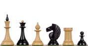 Pièces d'échecs Gambit de la Reine 1957 Ebony en bois d'ébène et buis - Taille 4,00''