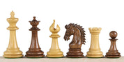 Pièces d'échecs Sheikh Acacia en bois d'acacia et de buis - Taille 4,00''