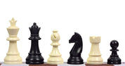 Pièces d'échecs en plastique Staunton, noires et blanches de taille 6 (roi 95mm)