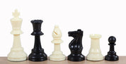 Pièces d'échecs plastique feutrées de taille 6