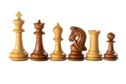 Pièces d'échecs Sultan en bois d'acacia et de buis - Taille 4,00''