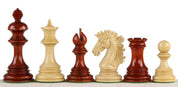 Pièces d'échecs Sunrise en bois de padouk et de buis - Taille 4,25''