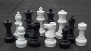 Pièces d'échecs géantes Jardin et extérieur  (roi 30 cm) -  pièces d'échecs en plastique