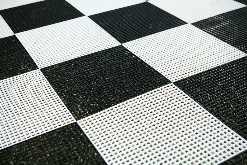 Échiquier Géant en plastique pour jeu d'échecs et dames de jardin et extérieur (Cases 35x35cm) - Échiquier Géant en plastique pour jeu d'échecs et dames de jardin et extérieur (Cases 35x35cm)