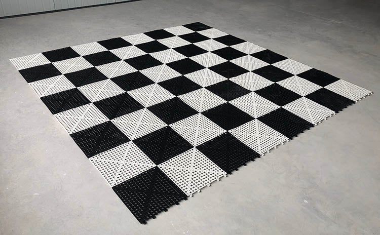 Échiquier Géant en plastique pour jeu d'échecs et dames de jardin et extérieur (Cases 30x30cm) - Échiquier Géant en plastique pour jeu d'échecs et dames de jardin et extérieur (Cases 30x30cm)