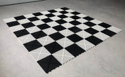 Échiquier Géant en plastique pour jeu d'échecs et dames de jardin et extérieur (Cases 30x30cm)